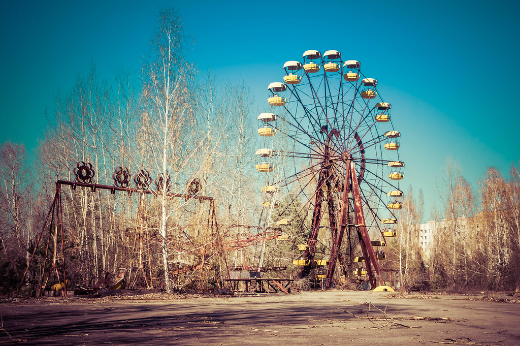 Кола агляду ў парку Прыпяці, красавік 2014 года